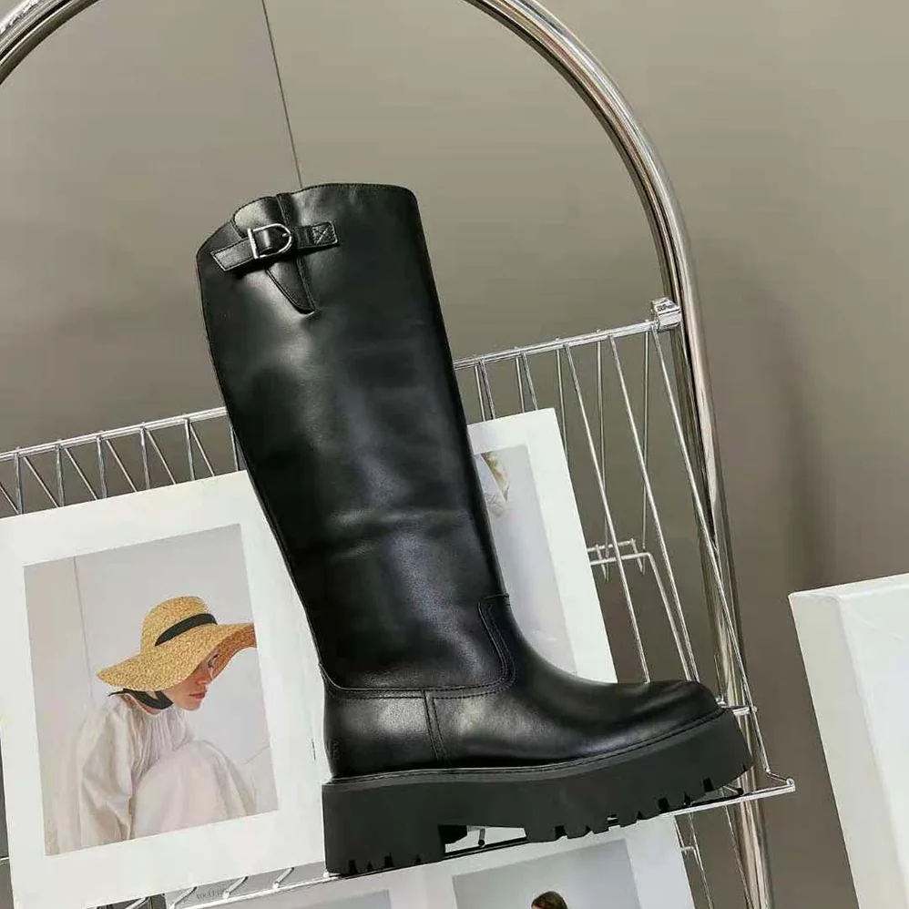Celine Buckled High Boot in Calfskin for Women