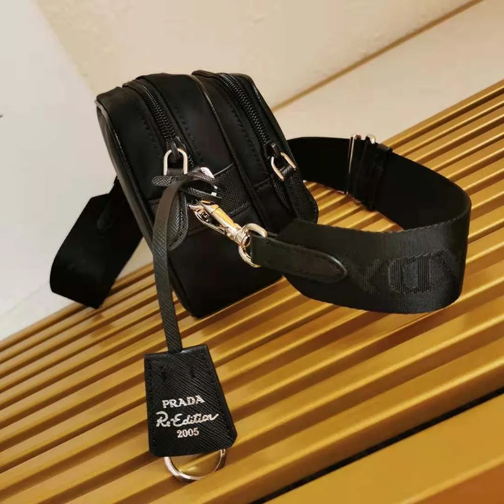 Prada Prada Re-Edition 2005 Nylon Bag for Women in Black