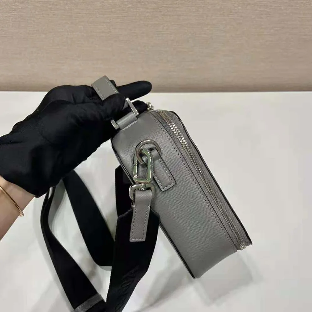 Prada Brique Saffiano Leather Bag for Men in Gray Prada Brique Saffiano Leather Bag for Men in Gray