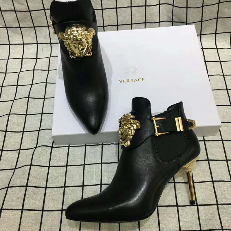 Versace Shoes Palazzo High heel Booties-95mm for Women