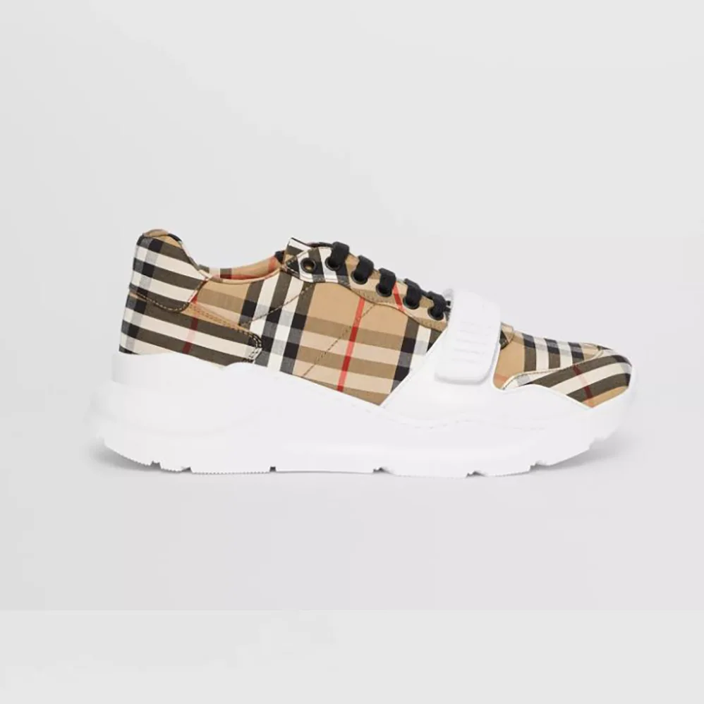 Burberry Vintage Check Cotton Sneakers for Unisex