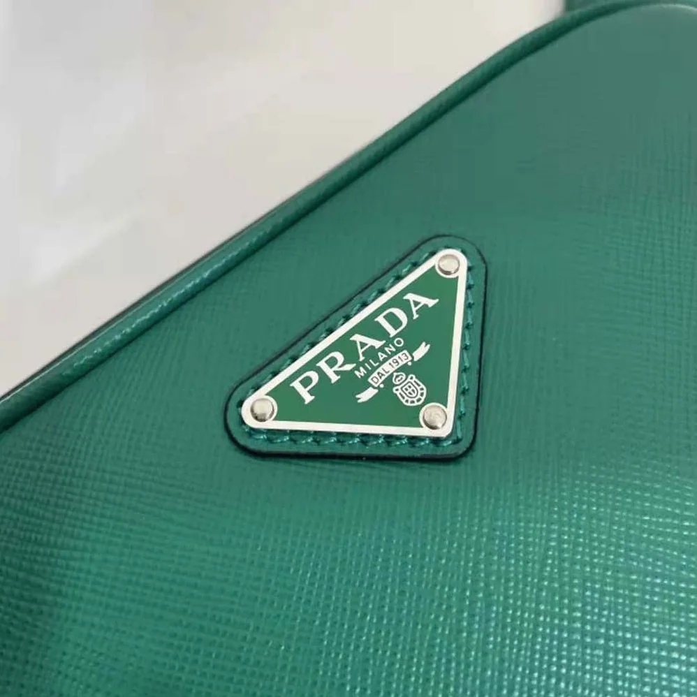 Prada Saffiano Leather Belt Bag for Men in Green