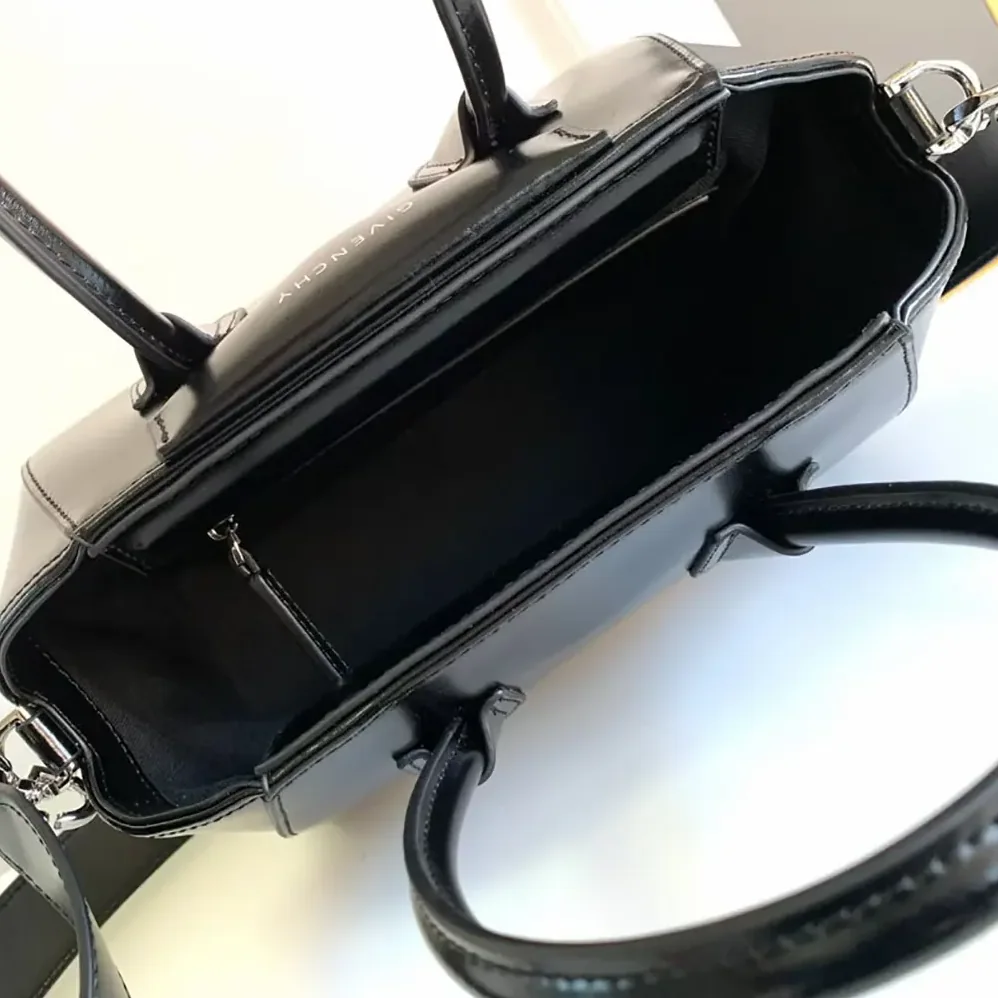 Givenchy Mini Antigona Bag in Box Leather for Women in Black