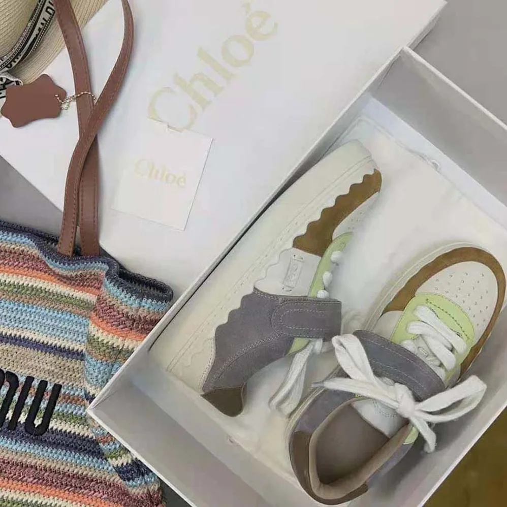 Chloe Lauren Sneaker with Strap for Women in Brown Chloe Lauren Sneaker with Strap for Women in Brown