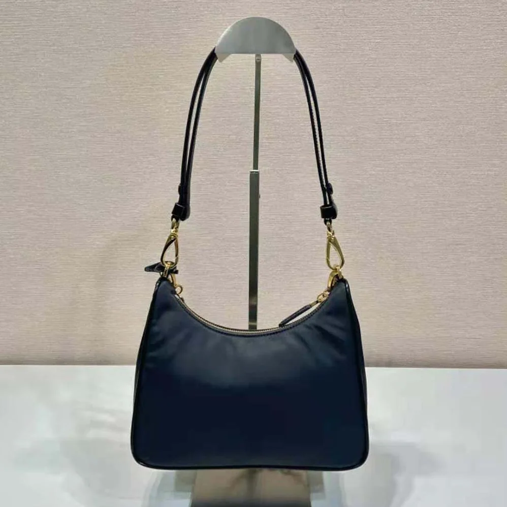 Prada Re-Nylon and Brushed Leather Mini-bag for Women in Black
