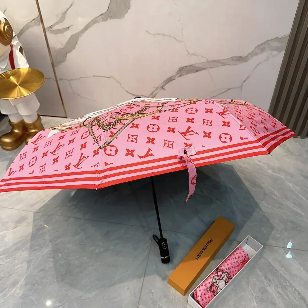Louis Vuitton Automatic Folding Umbrella Pink Louis Vuitton Automatic Folding Umbrella Pink
