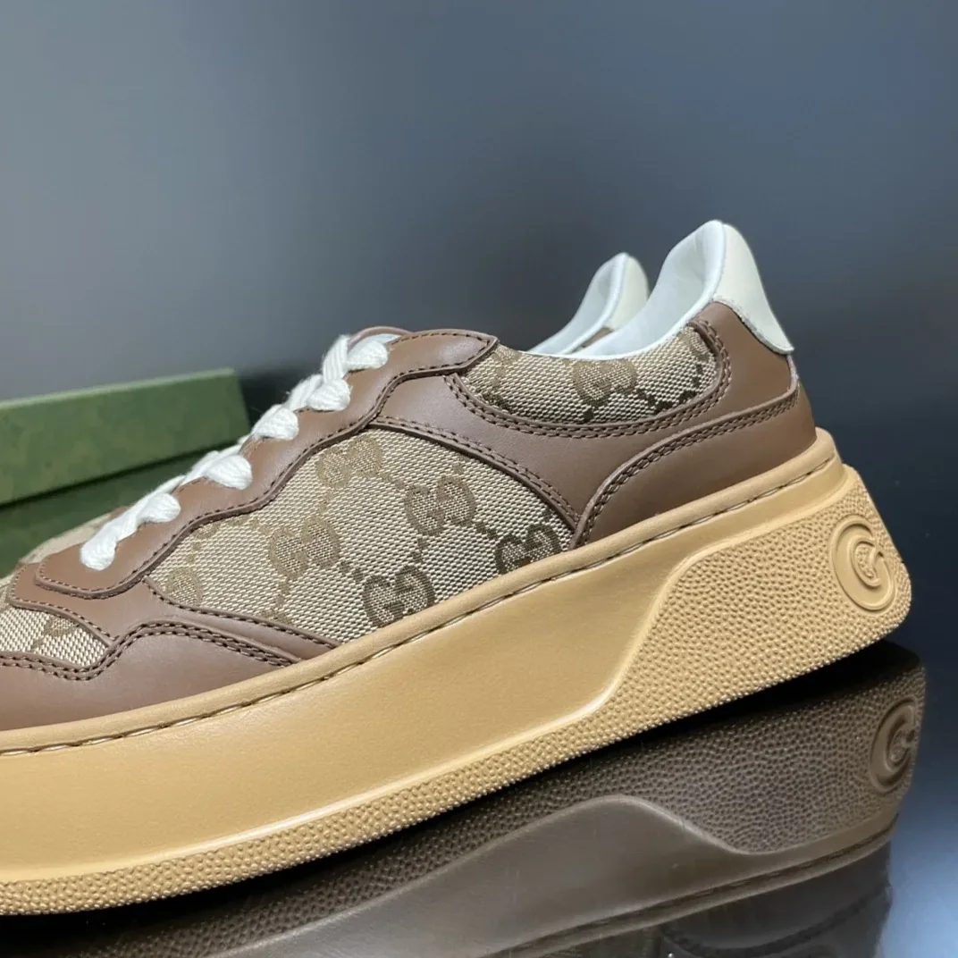 Gucci GG Sneaker Brown And Beige for Women Gucci GG Sneaker Brown And Beige for Women