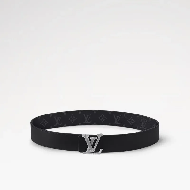 Louis Vuitton LV Stitch Reversible Belt Monogram Eclipse Louis Vuitton LV Stitch Reversible Belt Monogram Eclipse