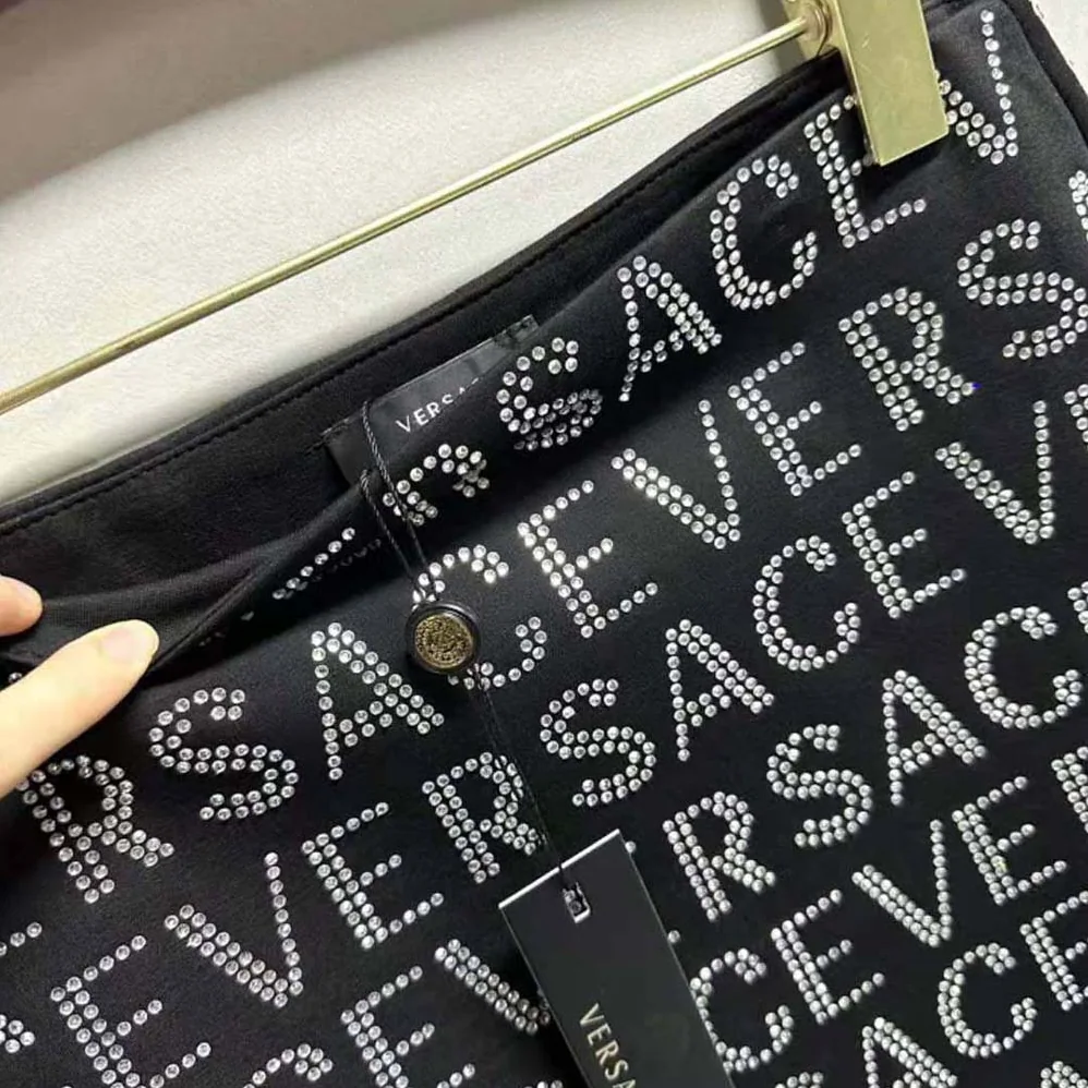 Versace Crystal Versace Allover Mini Skirt for Women Versace Crystal Versace Allover Mini Skirt for Women