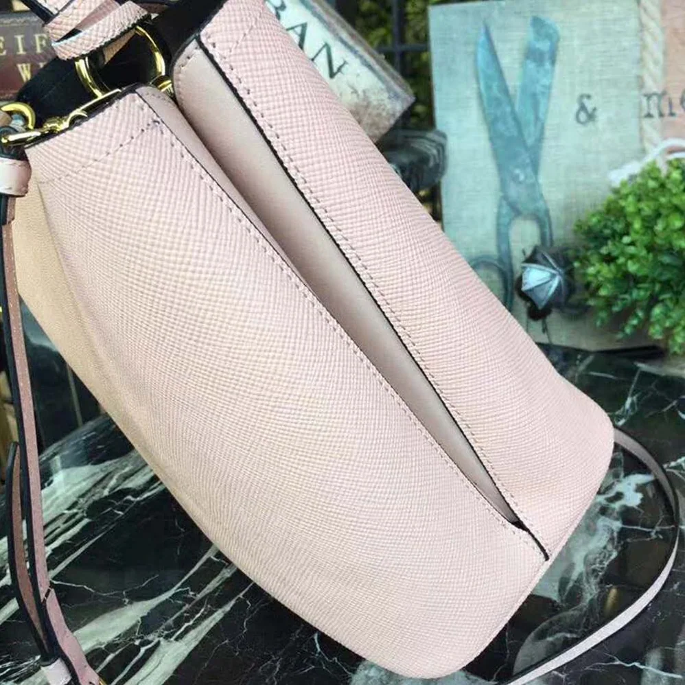 Prada Panier Medium Bag in Saffiano Leather for Women in White
