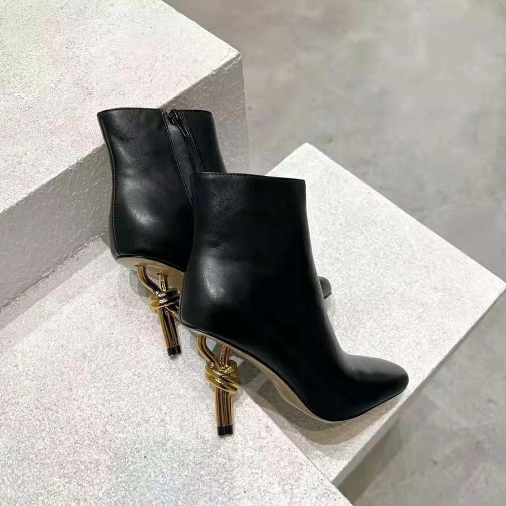 Bottega Veneta Knot Ankle Boot for Women in Black