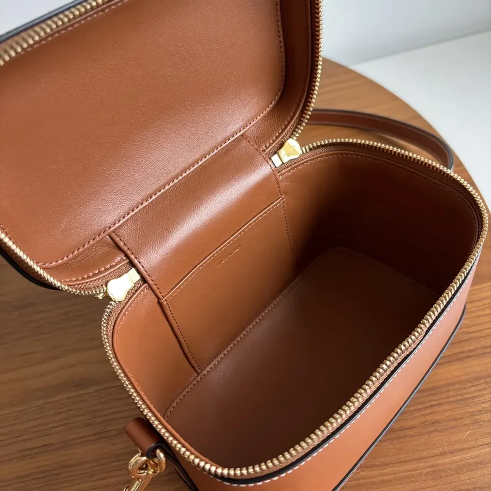 Celine Vanity in Natural Calfskin for Unisex in Brown Celine Vanity in Natural Calfskin for Unisex in Brown