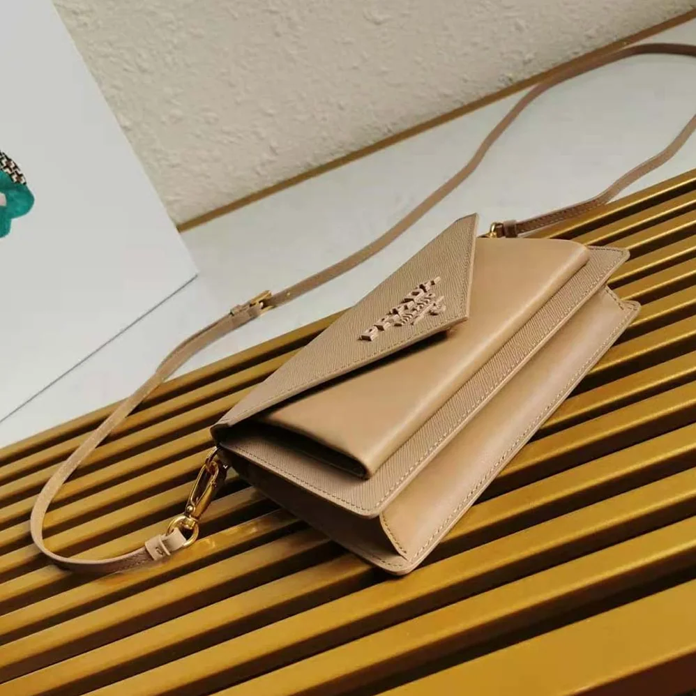 Prada Ladies Saffiano Leather Mini Bag in Sandy Prada Ladies Saffiano Leather Mini Bag in Sandy