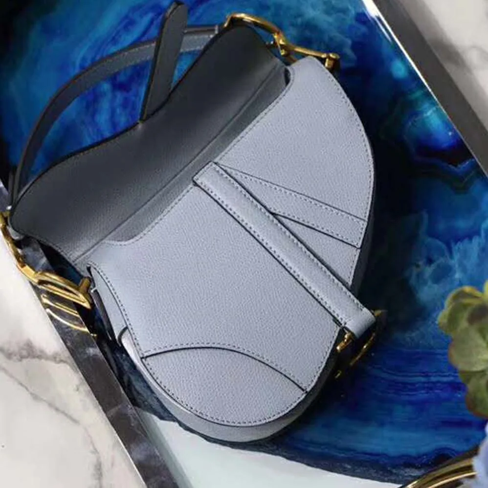 Dior Mini Saddle Bag in Calfskin for Women in Blue Dior Mini Saddle Bag in Calfskin for Women in Blue