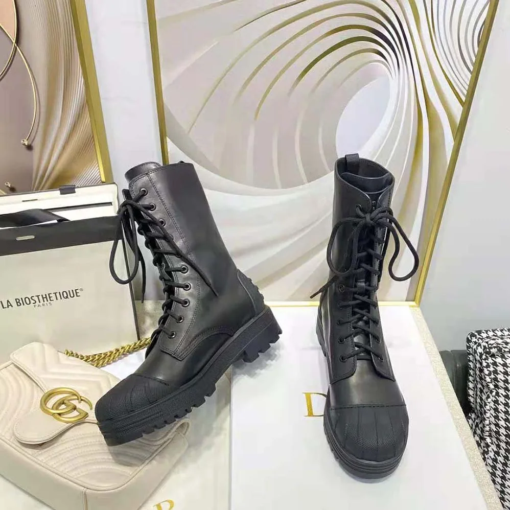 Dior Dioriron ankle Boot Black Rubber and Calfskin for Women