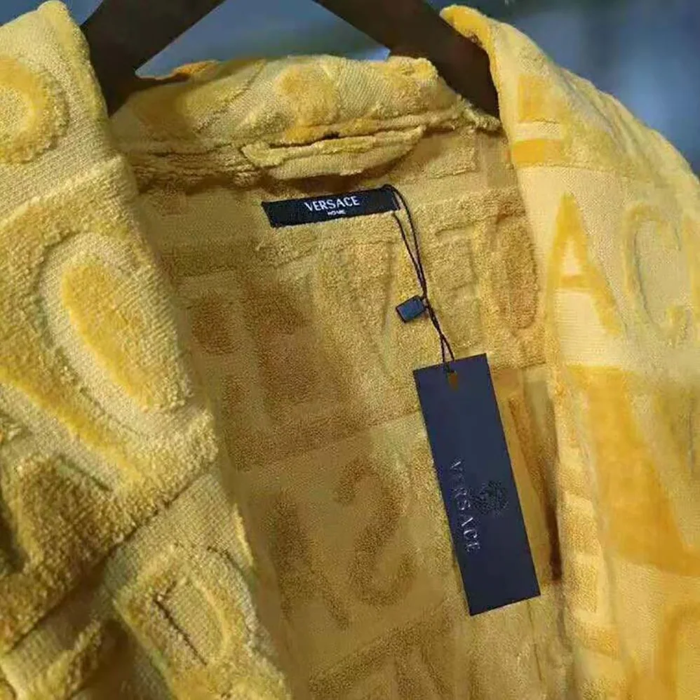Versace I Baroque Bathrobe for Women in Yellow Versace I Baroque Bathrobe for Women in Yellow