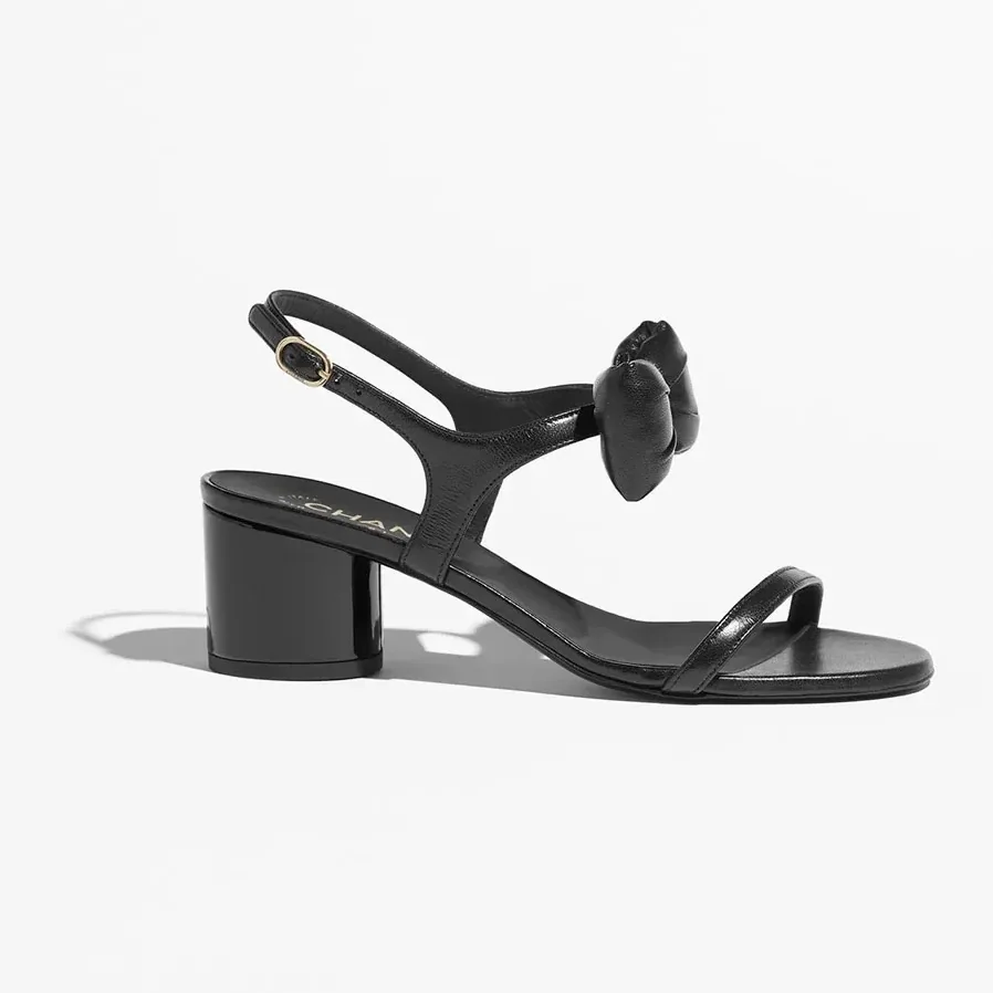 Chanel Final Bow Sandals Black Chanel Final Bow Sandals Black