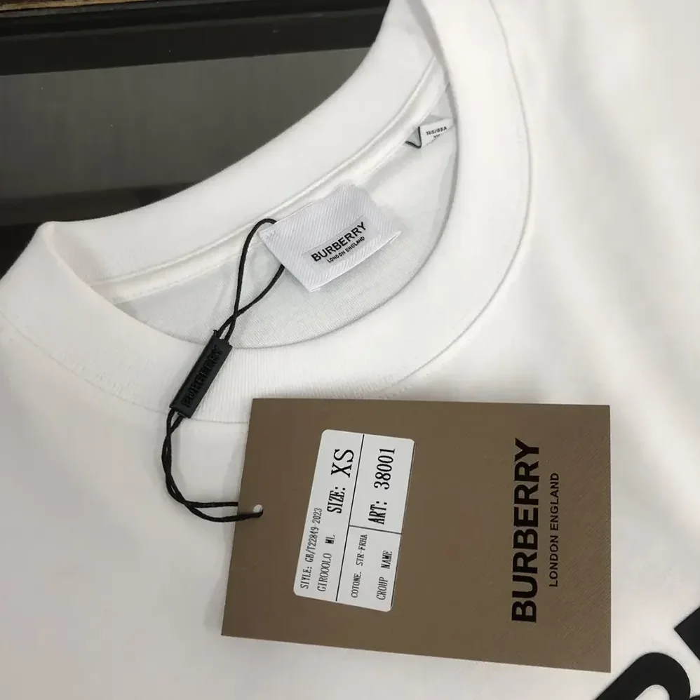 Burberry Logo Cotton T-shirt for Women in White