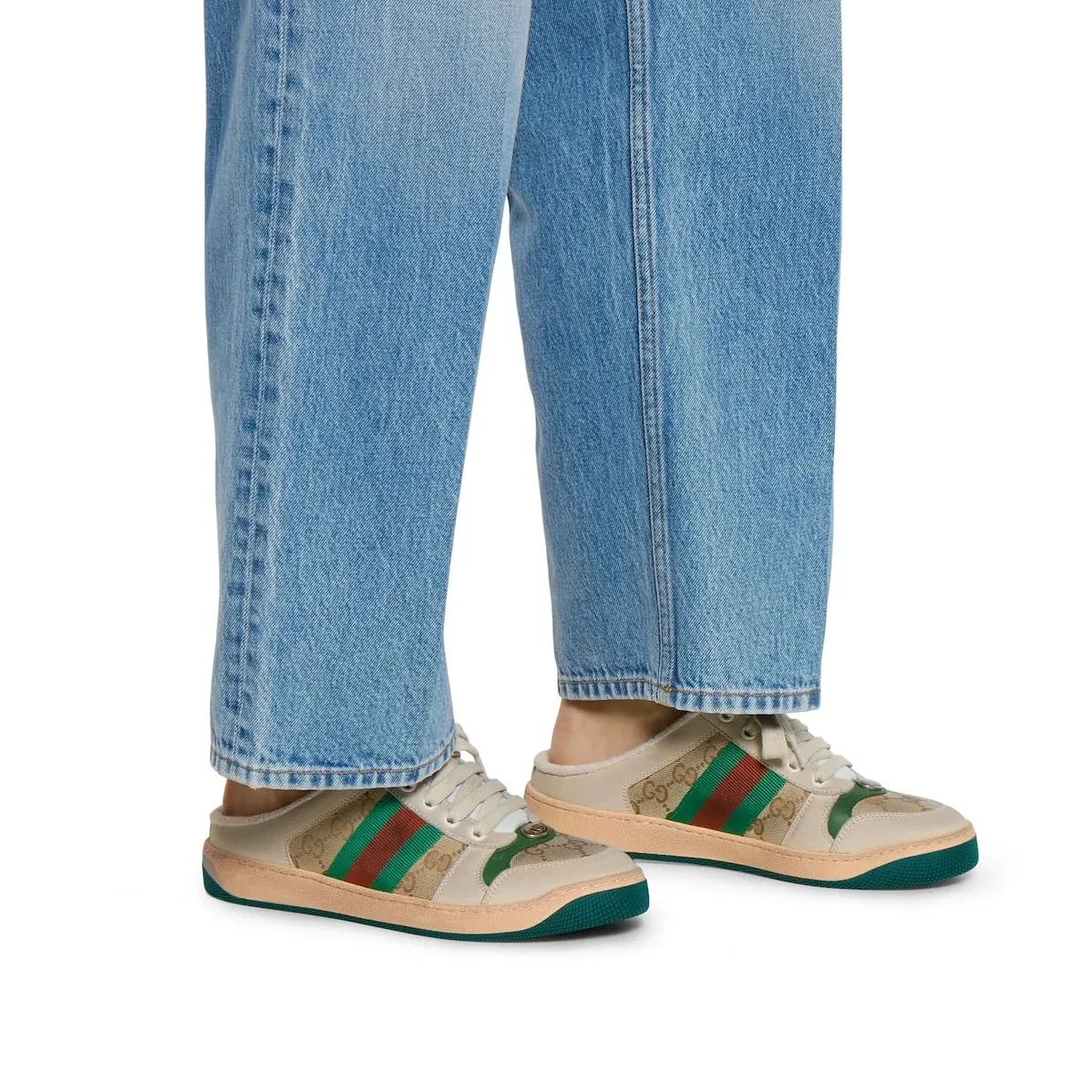 Gucci Screener Mule Beige Gucci Screener Mule Beige