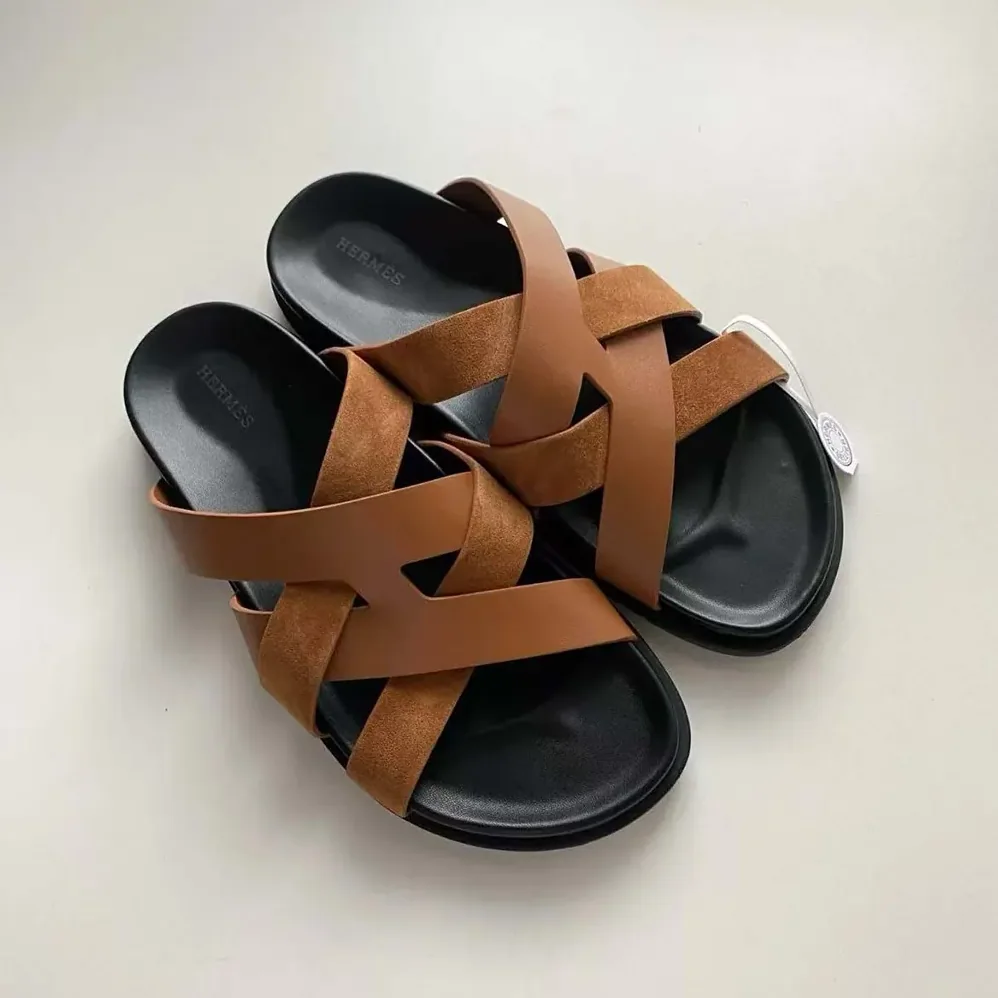 Hermes Kazimir Sandal for Unisex in Brown Hermes Kazimir Sandal for Unisex in Brown