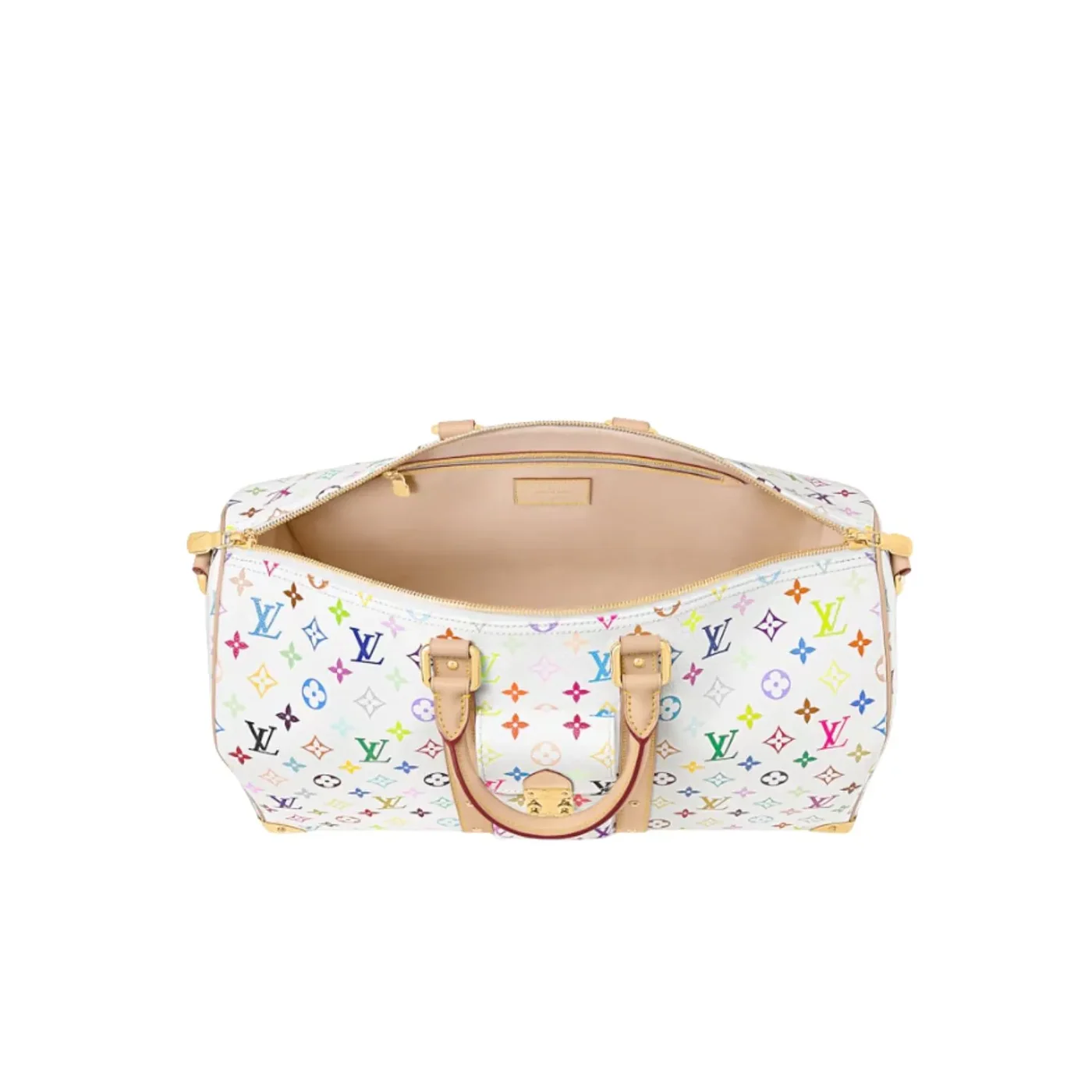 Louis Vuitton LV x TM Keepall Bandouliere 45 Travel Bag in Multicoloured Gold Hardware Louis Vuitton LV x TM Keepall Bandouliere 45 Travel Bag in Multicoloured Gold Hardware