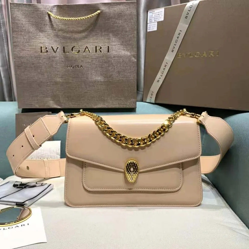 Bvlgari Serpenti Forever Crossbody Bag in Nappa Leather for Women in Sandy Bvlgari Serpenti Forever Crossbody Bag in Nappa Leather for Women in Sandy