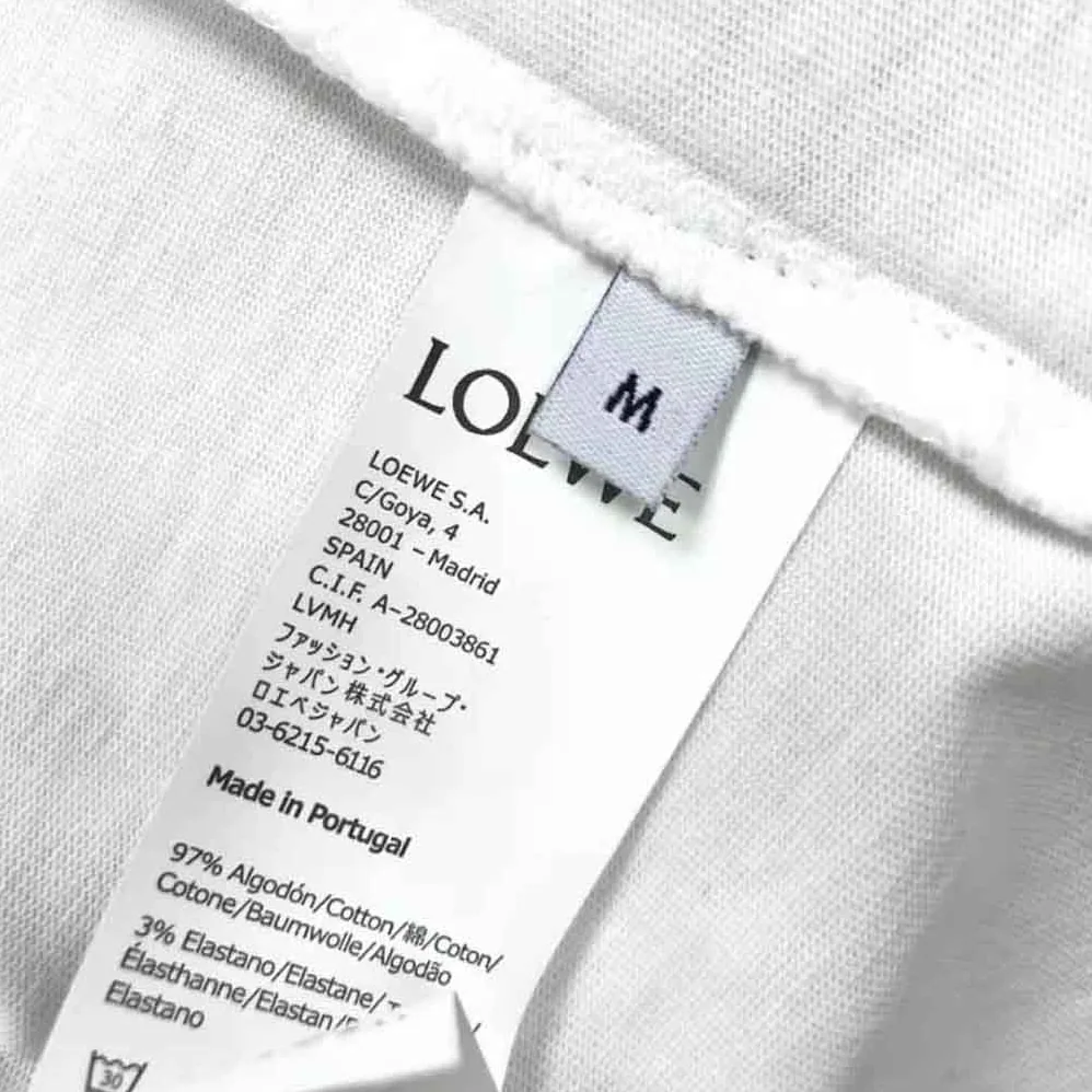 Loewe Twin Dog Print T-shirt in Cotton for Men in White Loewe Twin Dog Print T-shirt in Cotton for Men in White