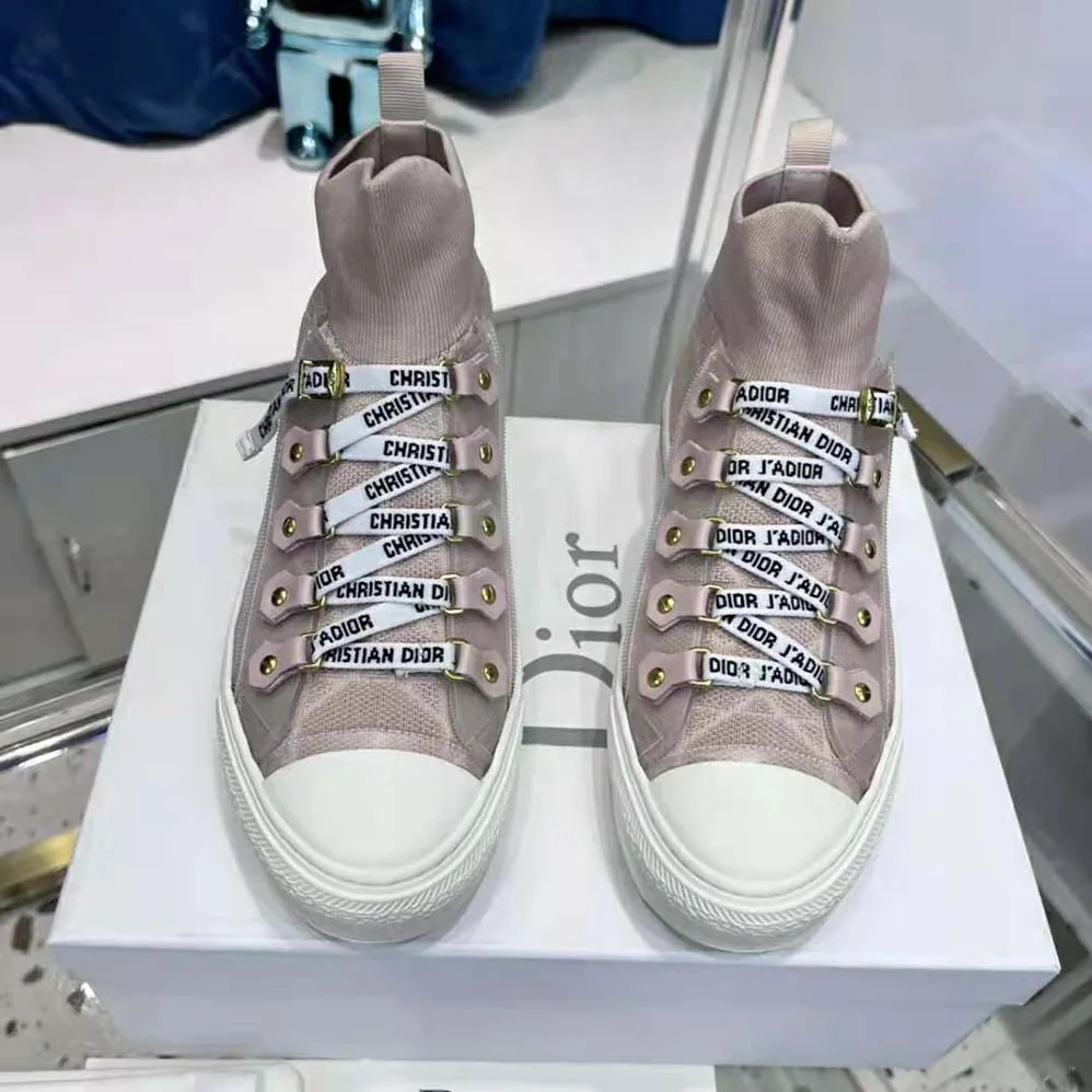 Dior Walk'N'Dior Sneaker Nude Macrocannage Technical Mesh for Women