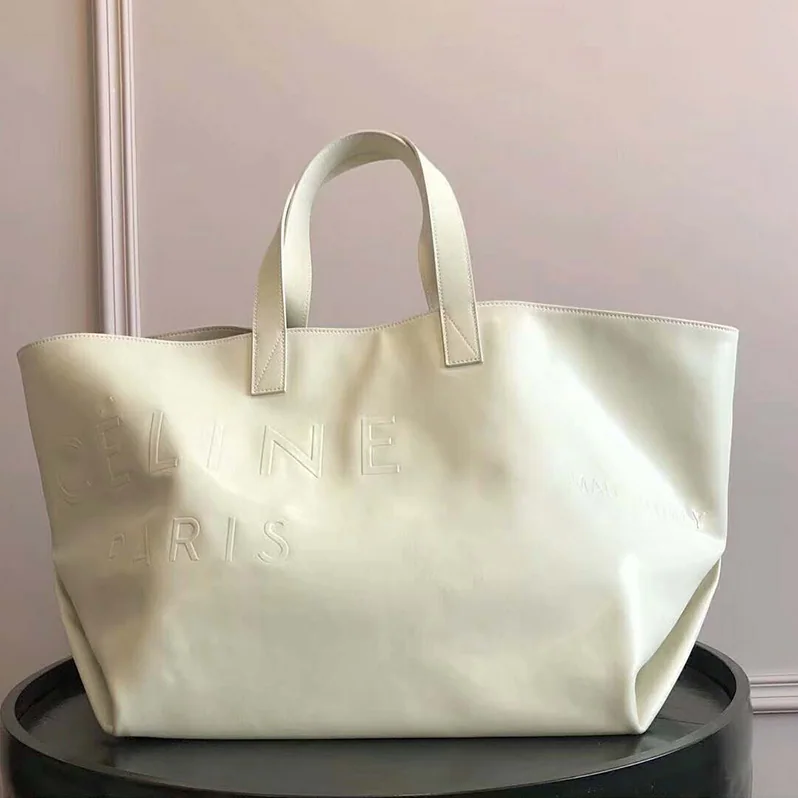 Celine Medium Made in Tote in Leather for Women in White
