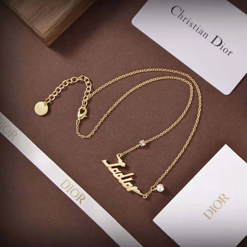 Dior J'Adior Necklace Gold for Women in Finish Metal Dior J'Adior Necklace Gold for Women in Finish Metal