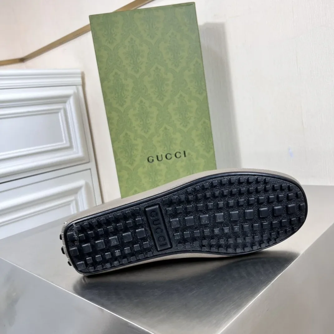 Gucci Loafers With Web Details Gray for Men Gucci Loafers With Web Details Gray for Men