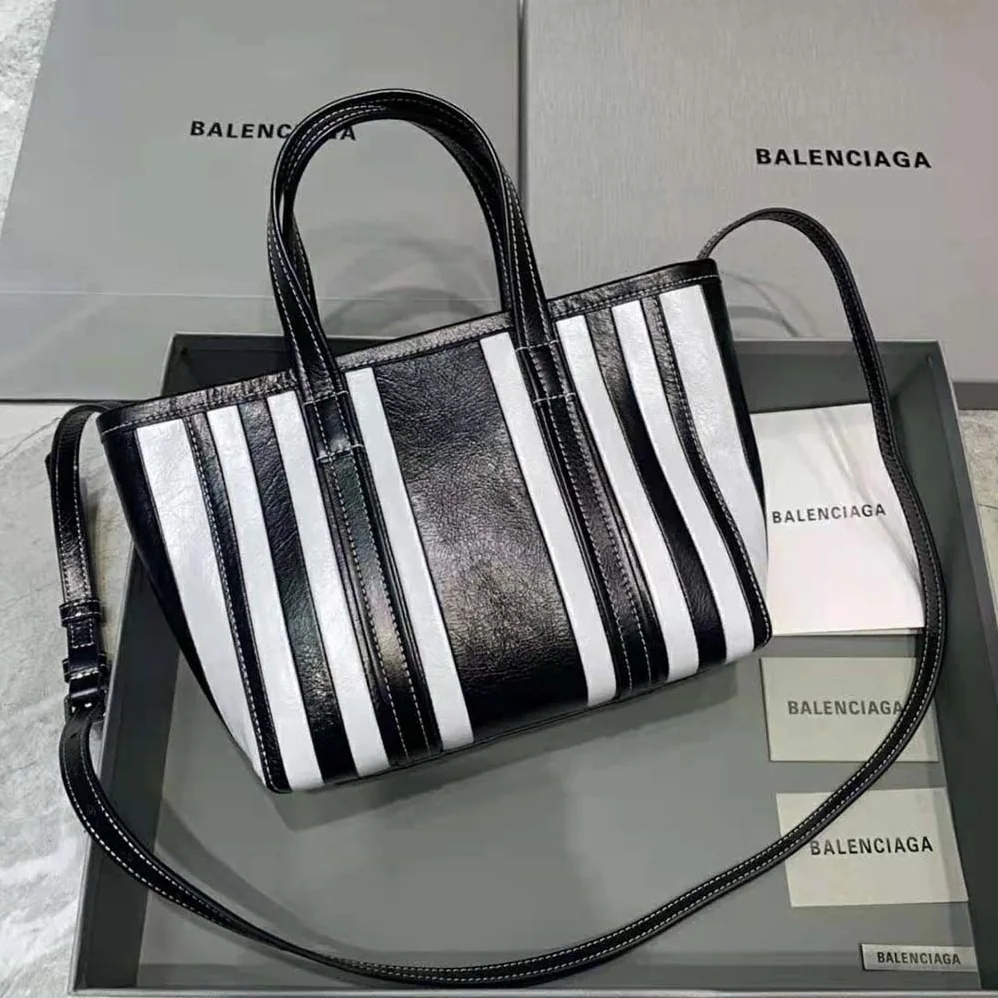 Balenciaga Barbes Small East-West Shopper Bag in Black for Women