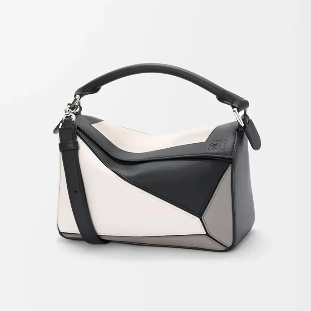 Loewe Small Puzzle Bag in Nappa Calfskin for Unisex in Grey Loewe Small Puzzle Bag in Nappa Calfskin for Unisex in Grey