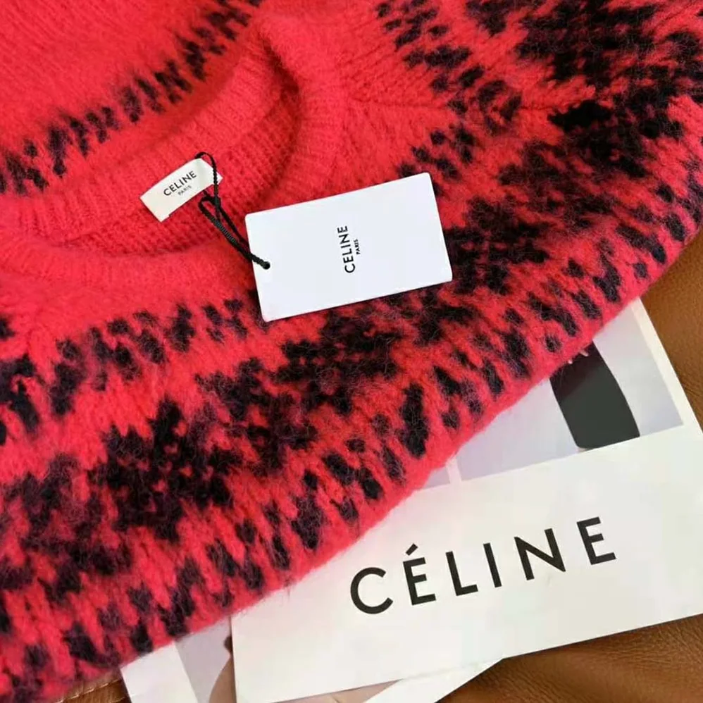 Celine Boxy Sweater in Brushed Wool for Women