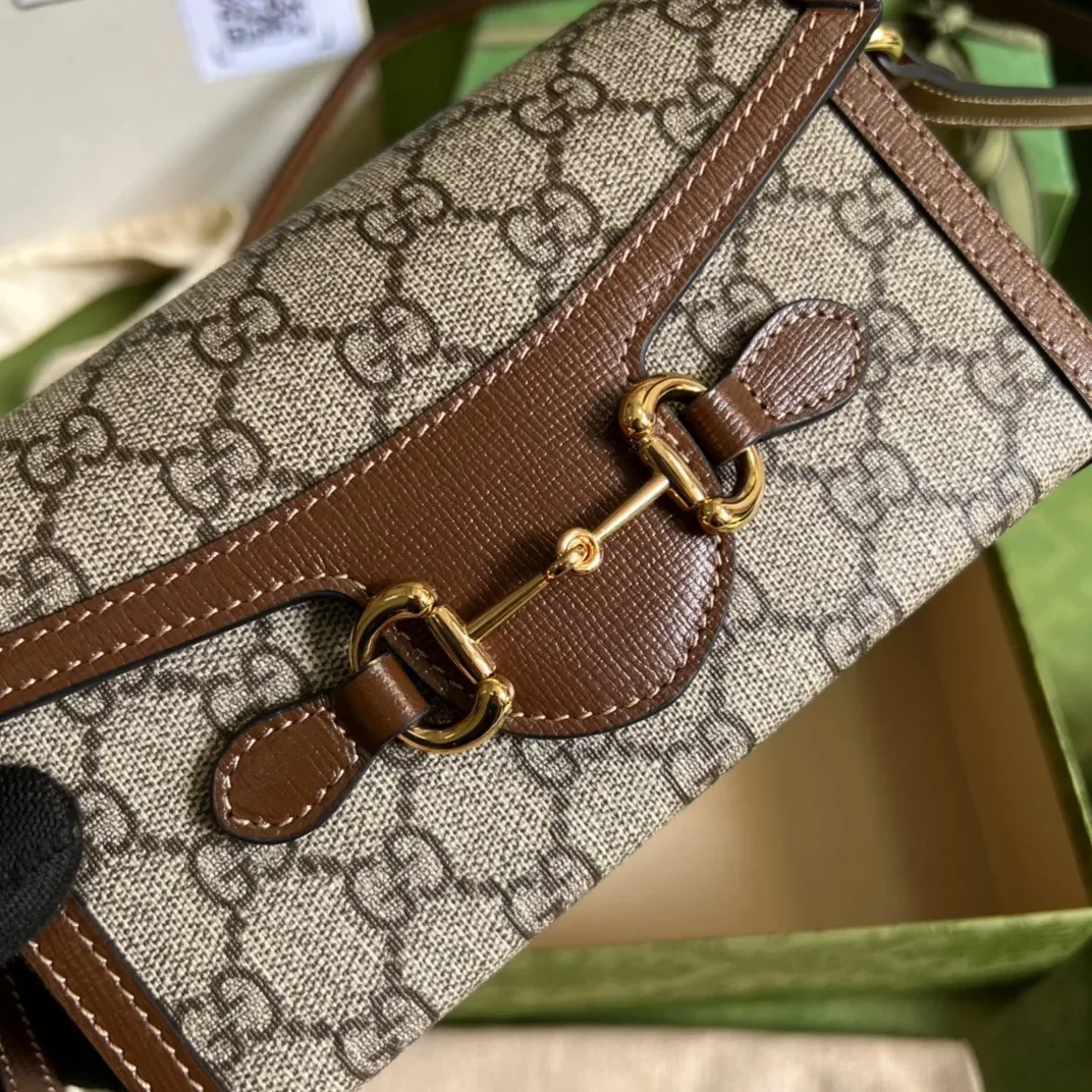 Gucci Horsebit 1955 Mini Bag Beige / GG