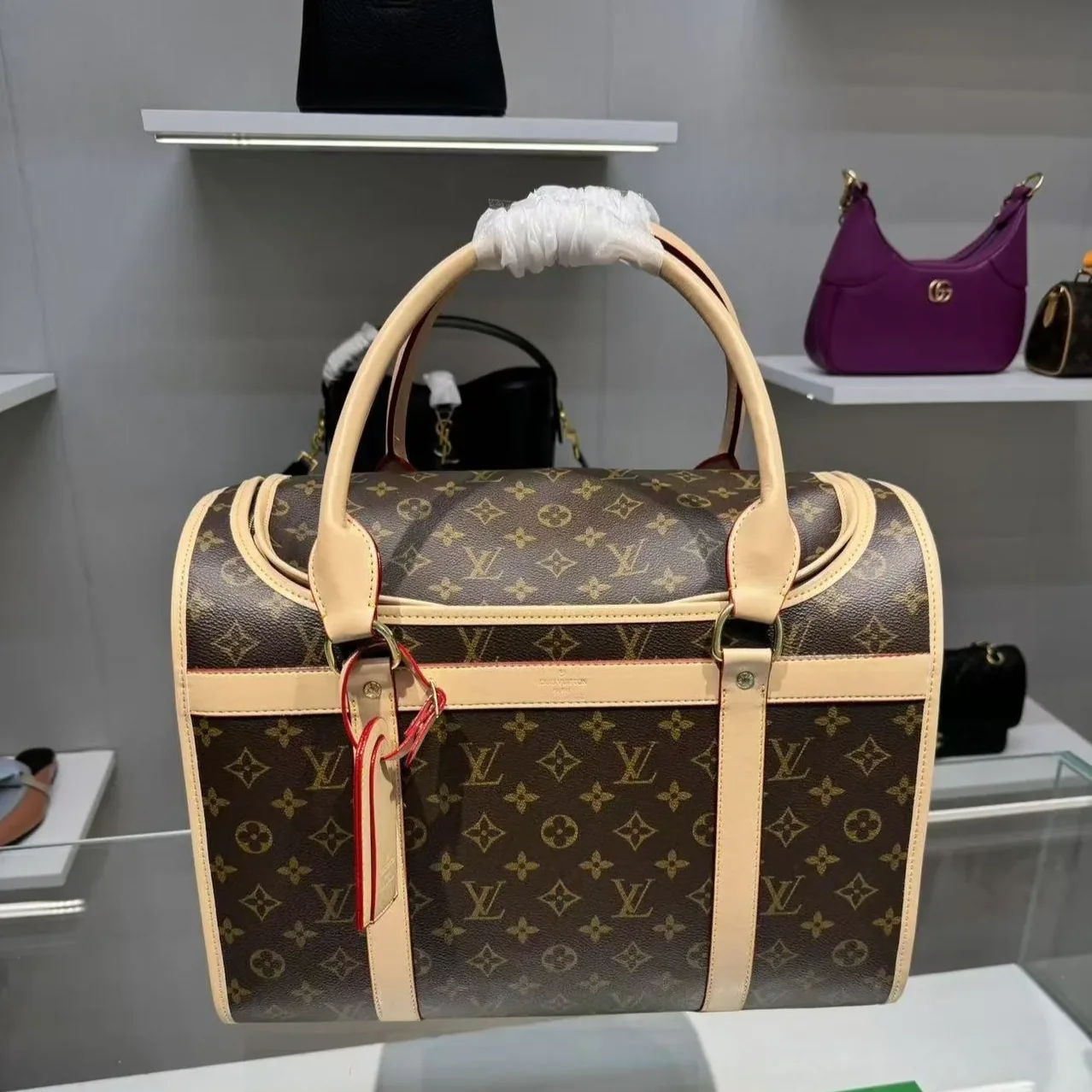 Louis Vuitton Dog Carrier 40 Bag Brown 17,/