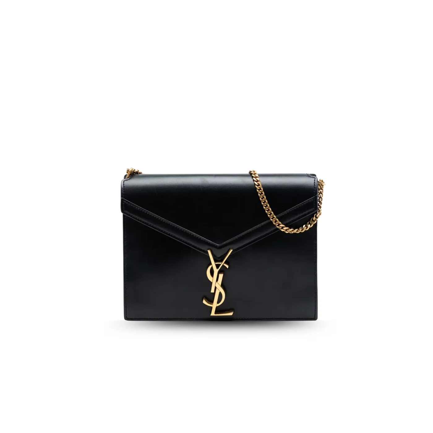 Saint Laurent Cassandra Medium Shoulder Bag in Black Gold Hardware Saint Laurent Cassandra Medium Shoulder Bag in Black Gold Hardware