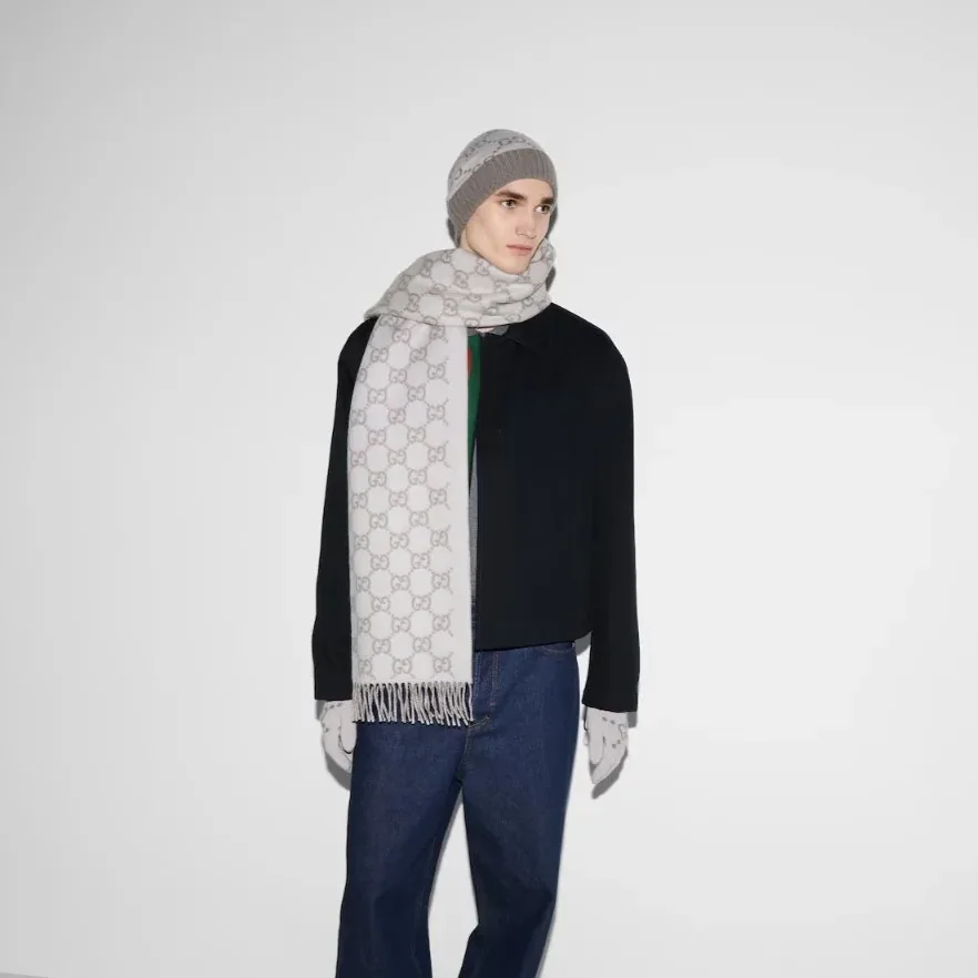 Gucci GG Scarf Grey / Gucci GG Scarf Grey /