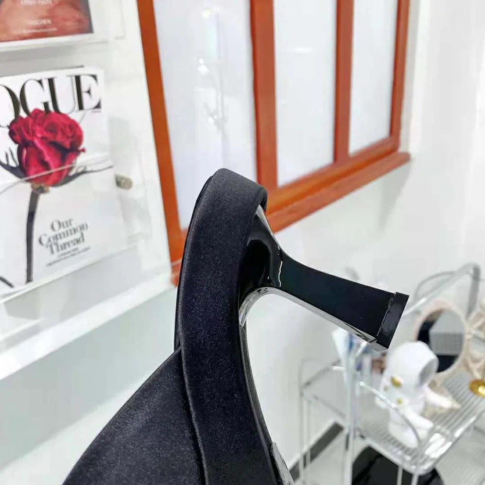 Versace Medusa Biggie Crystal Mules for Women in Black Versace Medusa Biggie Crystal Mules for Women in Black