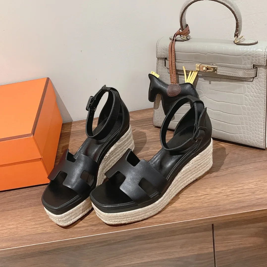 Hermes Doll 40 Espadrilles Black /