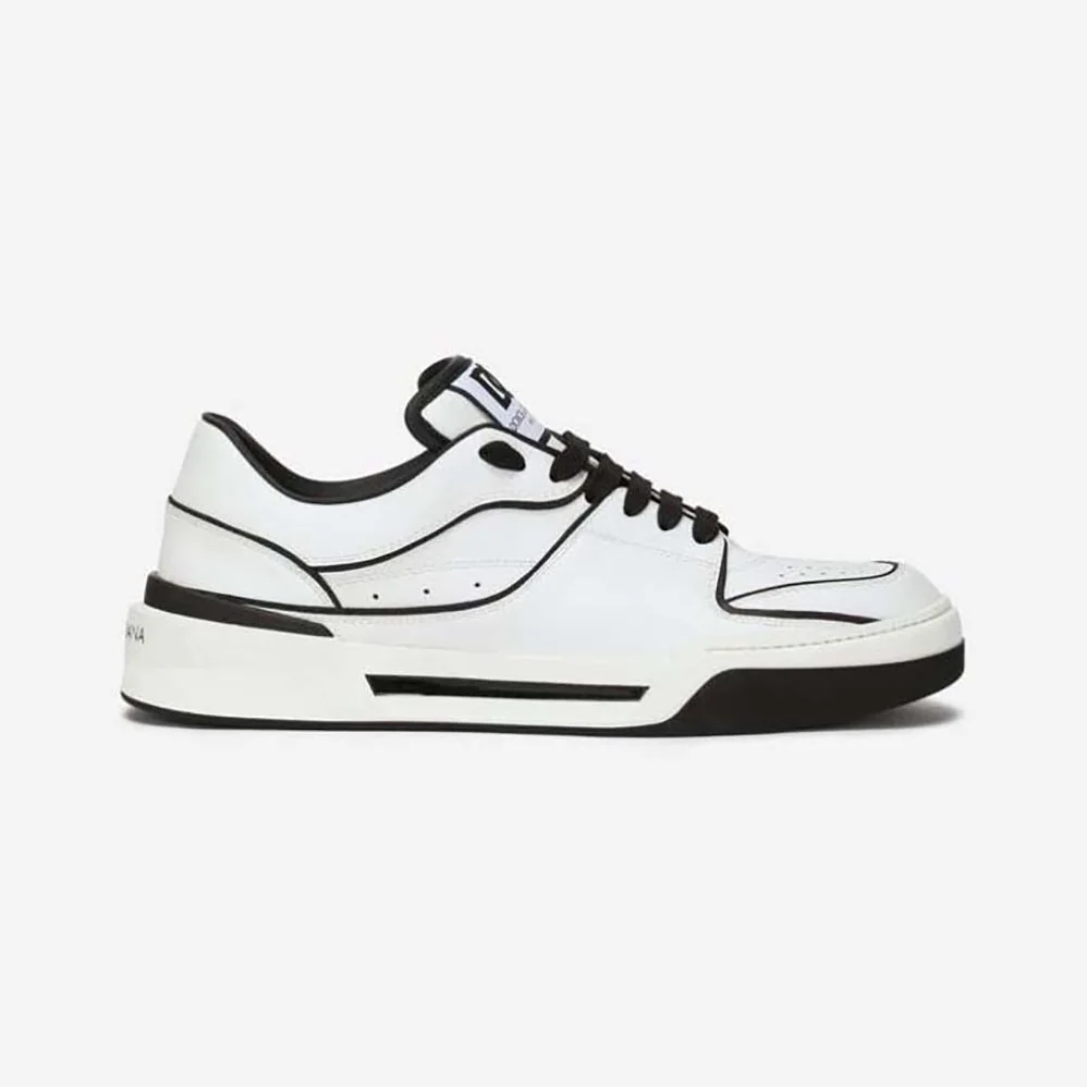 Dolce Gabbana D&G Calfskin Nappa New Roma Sneakers for Unisex in Black