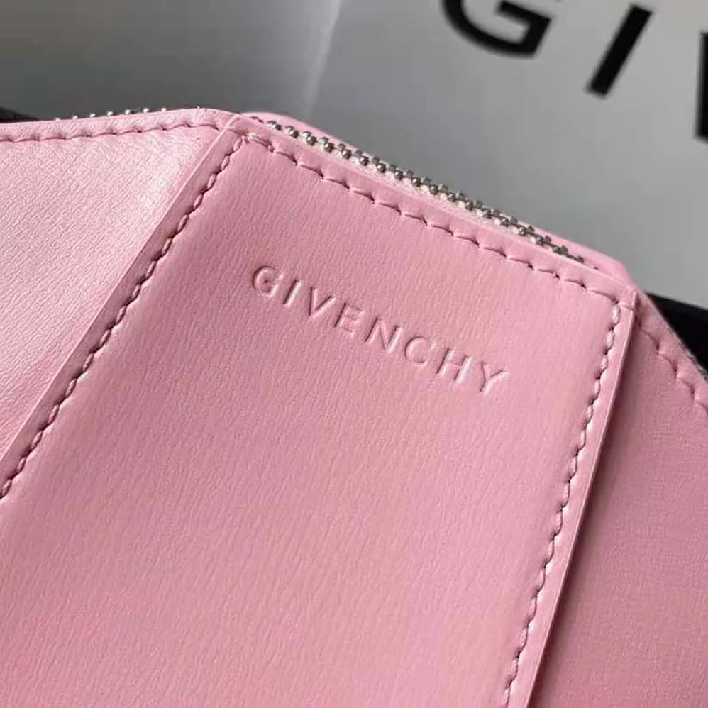 Givenchy Mini Antigona Vertical Bag in Box Leather for Women in Pink