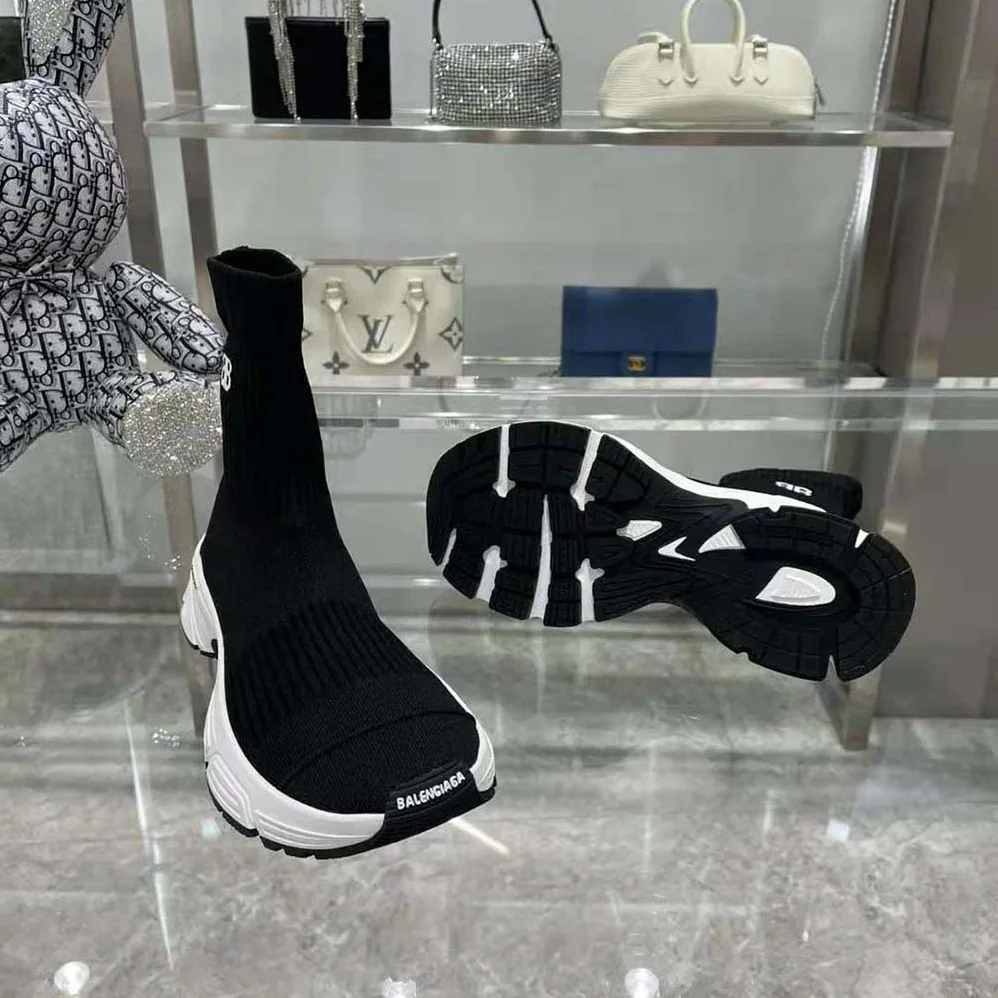 Balenciaga Speed 3.0 Sneaker in Black Recycled Knit for Women Balenciaga Speed 3.0 Sneaker in Black Recycled Knit for Women
