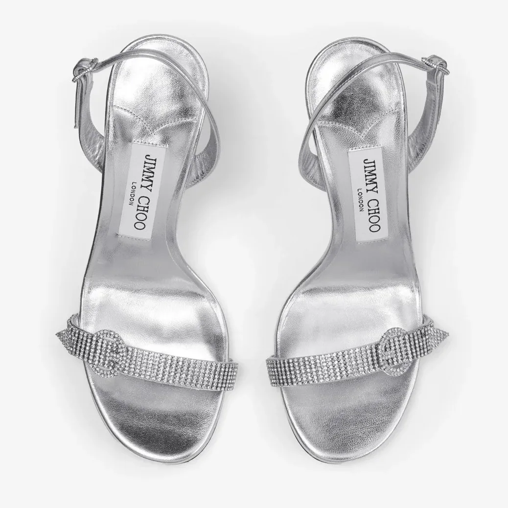 Jimmy Choo Tabatha 95 Silver/Crystal TABATHA95ECM