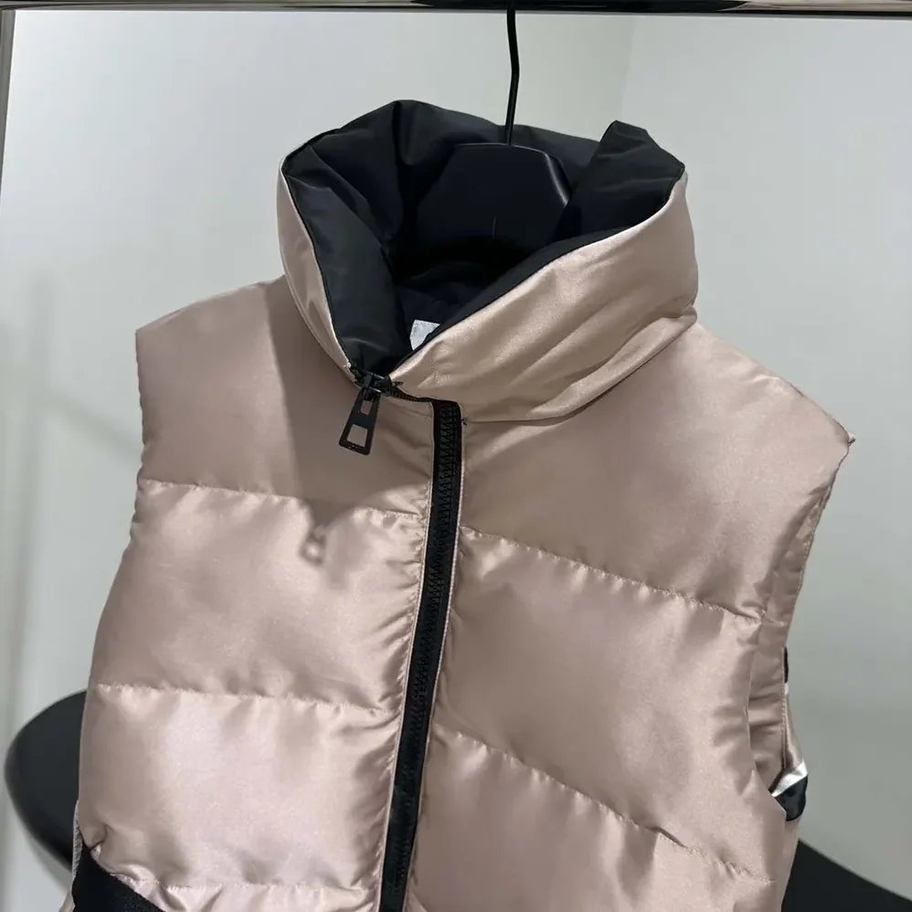 Dior DiorAlps Belted Puffer Vest Pink Quilted Technical Taffeta for Women