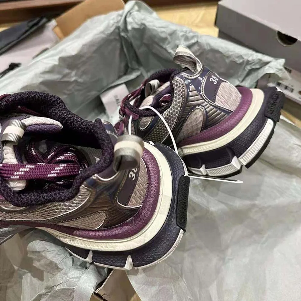 Balenciaga 3XL Sneaker in Purple and Grey Mesh and Polyurethane for Women Balenciaga 3XL Sneaker in Purple and Grey Mesh and Polyurethane for Women