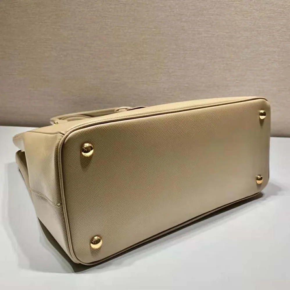 Prada Medium Prada Galleria Saffiano Leather Bag for Women in Sandy Prada Medium Prada Galleria Saffiano Leather Bag for Women in Sandy