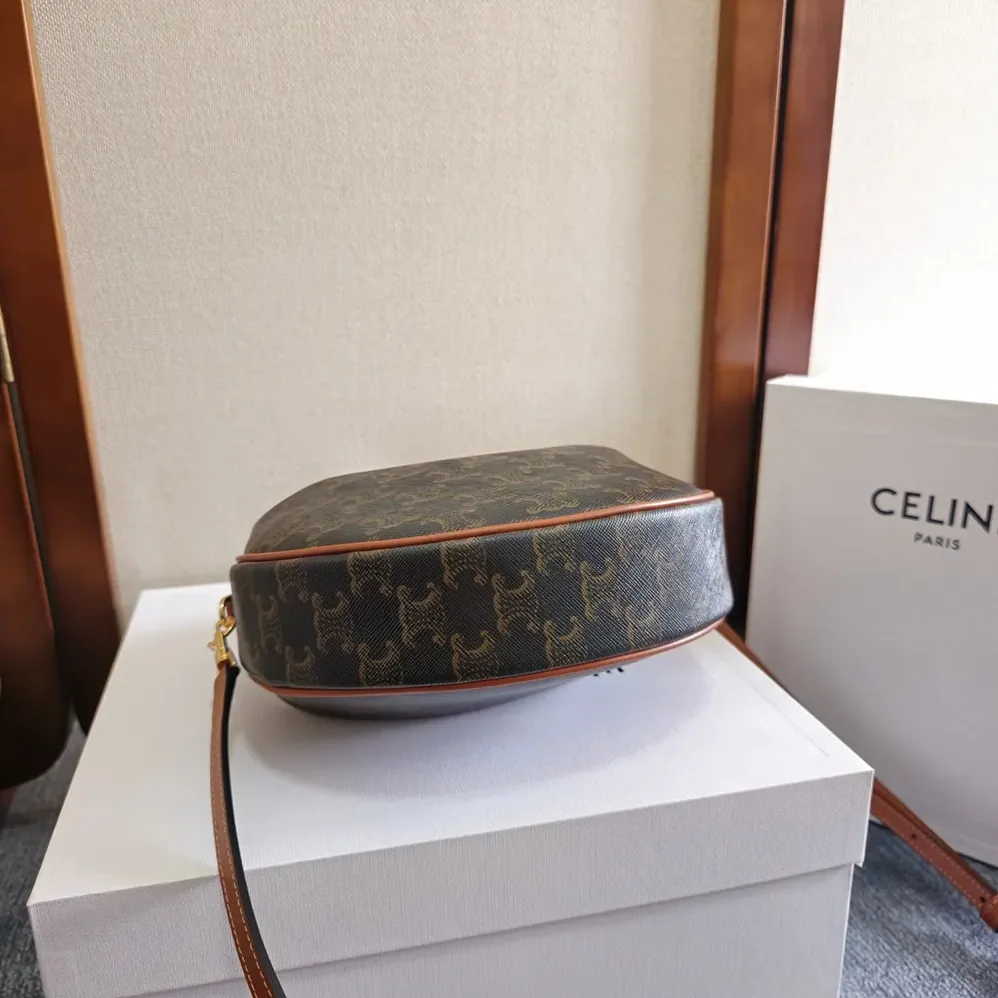 Celine Teen Celine Lulu in Triomphe Canvas and Calfskin for Women