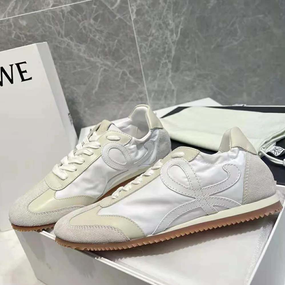 Loewe Ballet Runner in Nylon and Leather for Unisex in White