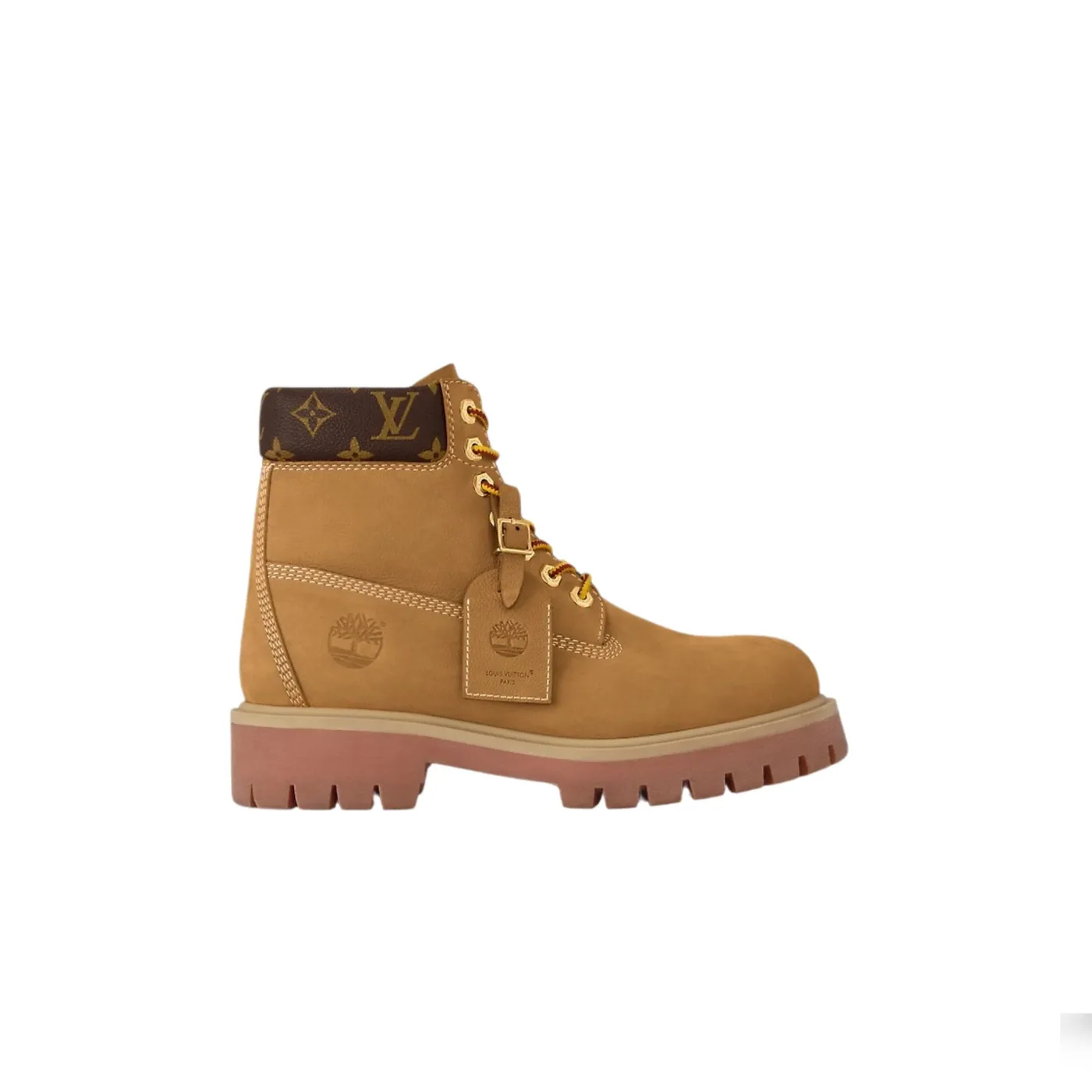 Louis Vuitton LV x Timberland Ankle Boots Beige 1AD74Z Louis Vuitton LV x Timberland Ankle Boots Beige 1AD74Z